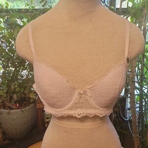 Laura Ashley Elegant Lace Bralette - White